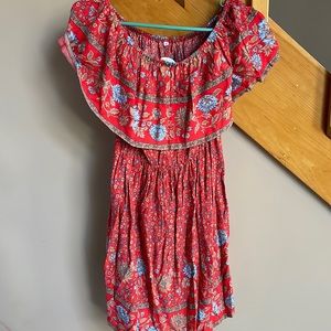 Off the shoulder ruffle dress